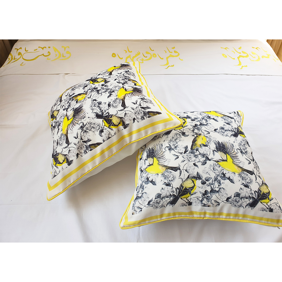 Yellow Birds Cushion